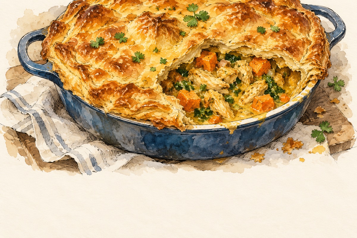 Coconut Curry Chicken Potpie
