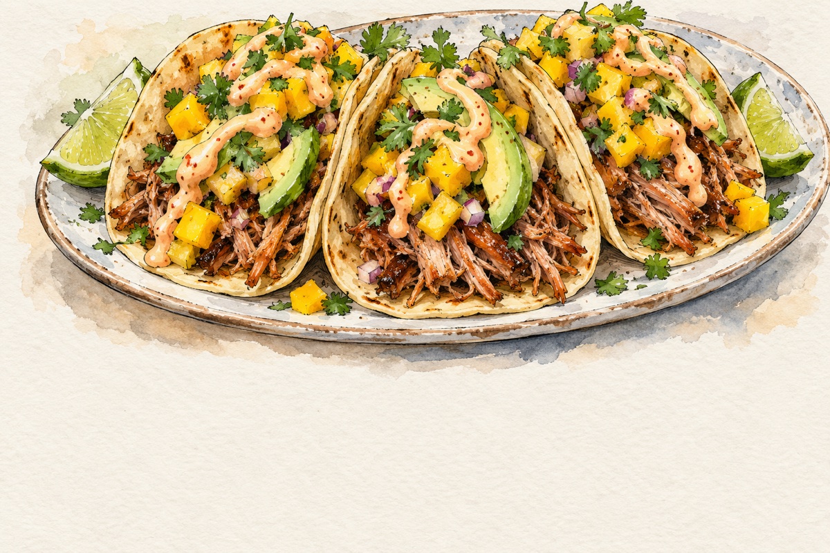 Cuban Mojo Pulled Pork Tacos